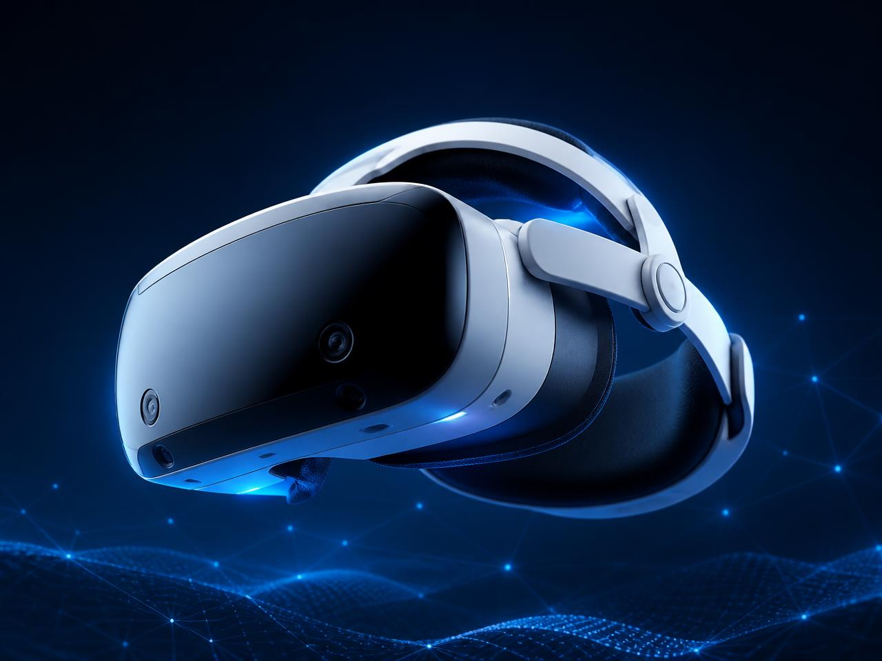 Headset de realidade virtual utilizado nas experiências Quantum VR®