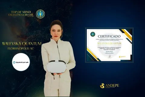 Certificado 9 da trajetória da Dra. Walevska Quantum